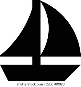 minimal illustration design concept
icon of boat 