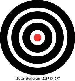 concepto de diseño de ilustración mínimo
de Target Dart Board 