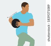 A minimal illustration of a guy with a ball.