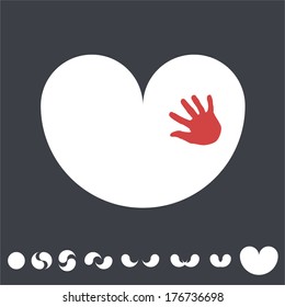 Minimal illustration to make mood up