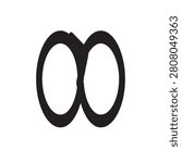 Minimal infinity flow arrow vector illustration representing continuous movement, endless process, workflow, connection, innovation, and business concepts for branding, UI, and infographic designs.