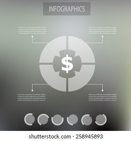 Minimal info graphics design.