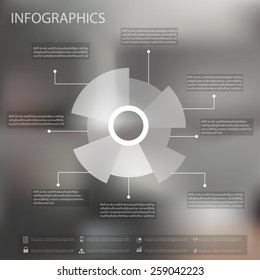 Minimal info graphics design.