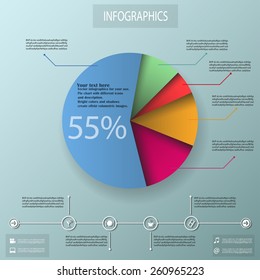 Minimal info graphics design