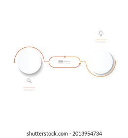 Minimal Info graphics design Business template and Timeline business planning process with options, steps. Vector illustration. use for presentation and web design 