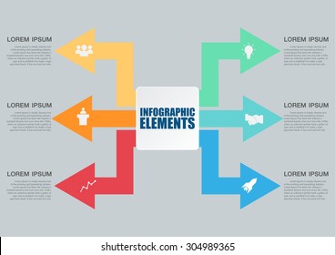 Minimal info graphics. vector illustration