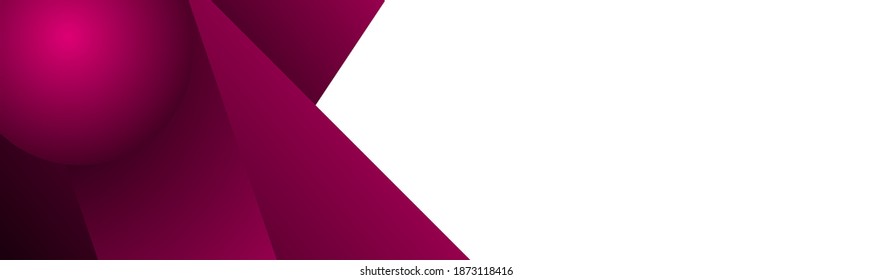 Minimal infographic background featuring bold magenta abstract shapes with smooth gradients and clean white space for versatile design use.