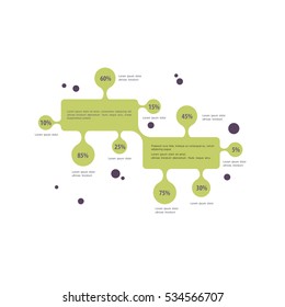 Minimal Infographic design  for business. Vector template for report.