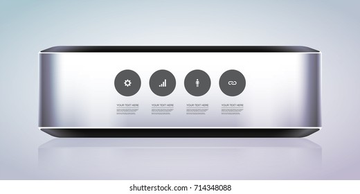 Minimal infographic design Eps 10 stock vector illustration 