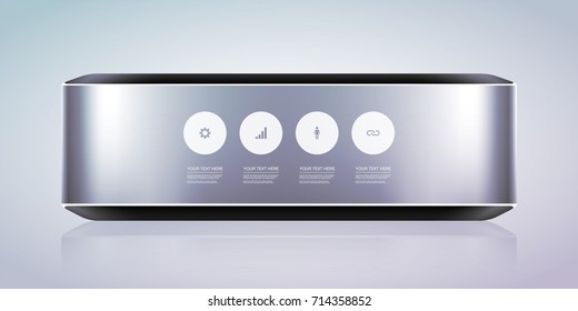 Minimal infographic design Eps 10 stock vector illustration 