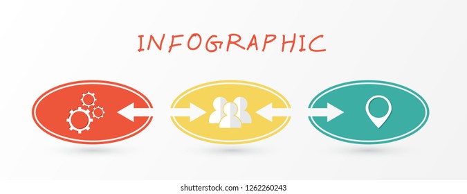 Minimal infographic design template.