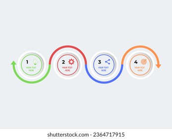 Minimal infographic design template for business and education with options and steps. Vector infographic template for presentation. Creative infographic concept for a business strategy plan.