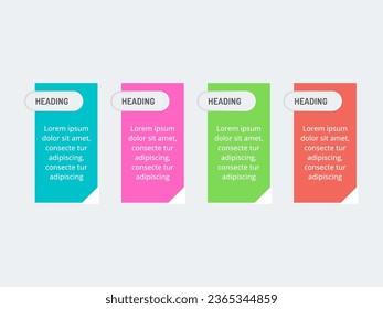 Minimal infographic design template for business and education with options and steps. Vector infographic template for presentation. Creative infographic concept for a business strategy plan.