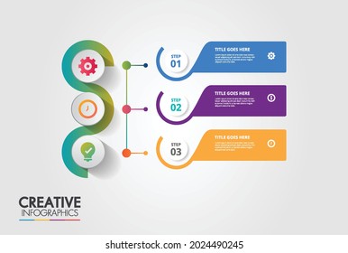 minimal Infographic design template. Can be used for process diagram, presentations, workflow layout, banner, flow chart, info graph. vector illustration 