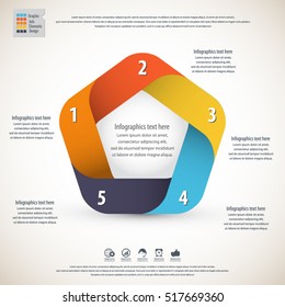 Minimal infographic template