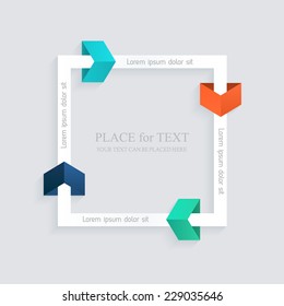 Minimal infographics design set. Vector can be used for workflow layout, diagram, number options, web design.