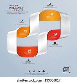 Minimal infographics design. Vector