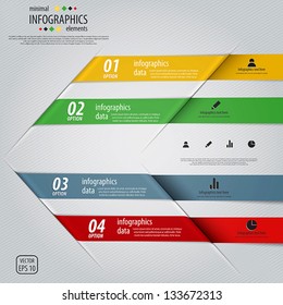 Minimal infographics design. Vector