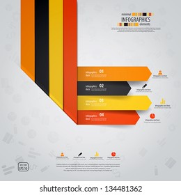 Minimal infographics design. Vector