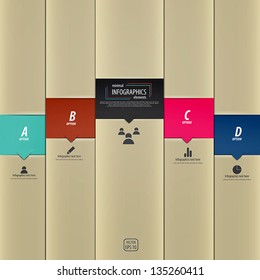 Minimal infographics design. Vector