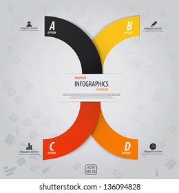 Minimal infographics design. Vector