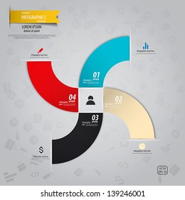 Minimal infographics design. Vector