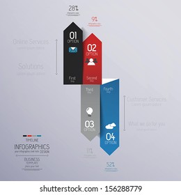 Minimal infographics design. Vector