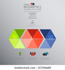Minimal infographics design. Vector