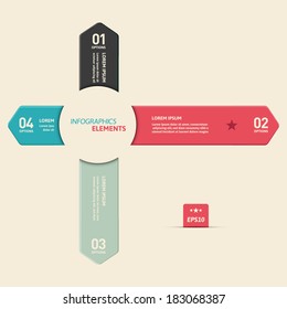 Minimal infographics design. Vector