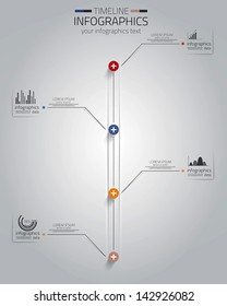 Minimal infographics design. Vector can be used for workflow layout, diagram, number options, web design.