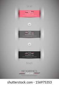 Minimal infographics design. Vector can be used for workflow layout, diagram, number options, web design.