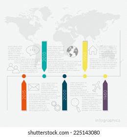 Minimal infographics design. Vector can be used for workflow layout, diagram, number options, web design.