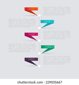 Minimal infographics design. Vector can be used for workflow layout, diagram, number options, web design.