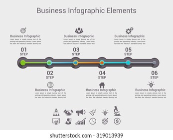 Minimal infographics design. Vector can be used for workflow layout, diagram, number options, web design.