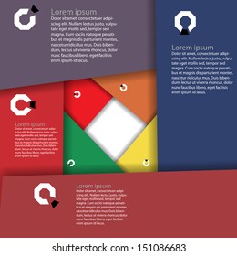 Minimal infographics design. Vector with fresh colour.