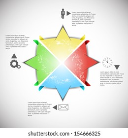 Minimal infographics design. Vector with fresh colour.