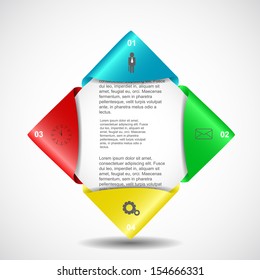 Minimal infographics design. Vector with fresh colour.