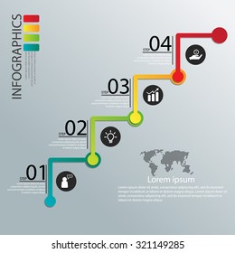 Minimal infographics design. Vector Illustration