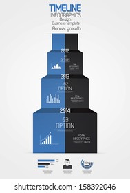 Minimal infographics design.Timeline. Vector