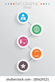 Minimal infographics design-vector illustration
