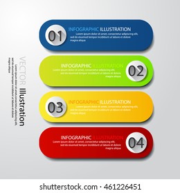 Minimal infographics options banner. Vector illustration