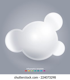 Minimal infographics template easily to be customized for interactive data communication