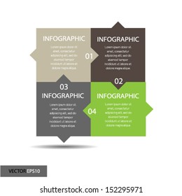 Minimal infographics. Vector