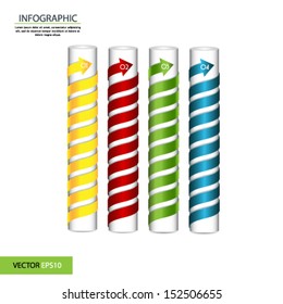 Minimal infographics. Vector