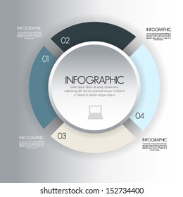 Minimal infographics. Vector