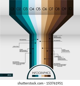 Minimal infographics. Vector