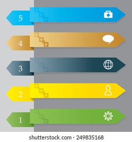 Minimal infographics. Vector