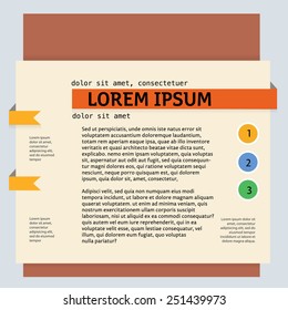 Minimal infographics. Vector
