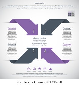 Minimal infographics. Vector