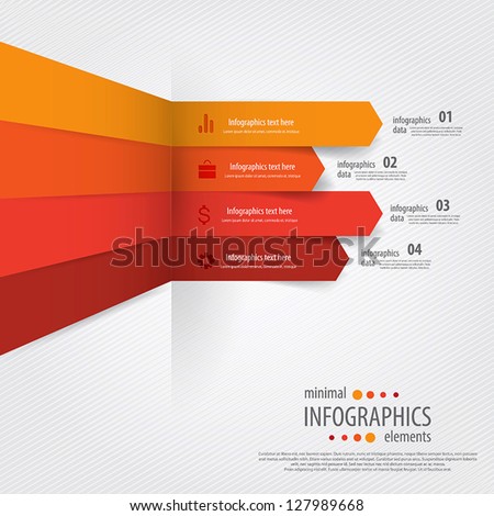 Minimal infographics. Vector